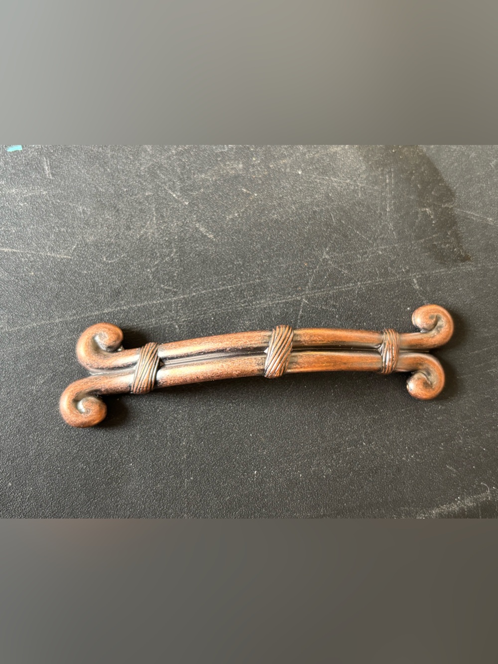 Brushed/antiqued copper drawer pulls & knobs - Picture 2 of 8
